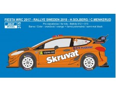 Decal – Ford Fiesta WRC 2017 - Rally Sweden 2018 – Solberg H. / Menkerud 1/24